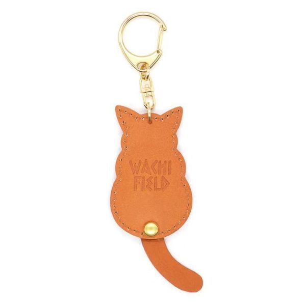 粉彩尾巴鑰匙圈-駝色 