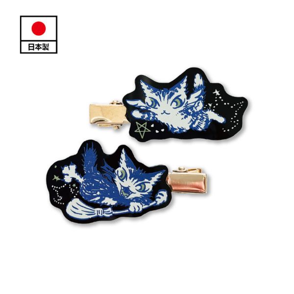 髮夾2件組-天使惡魔 