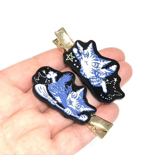 髮夾2件組-天使惡魔 