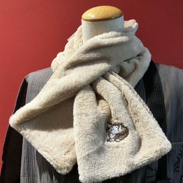 絨毛布圍巾(雙面可用) 