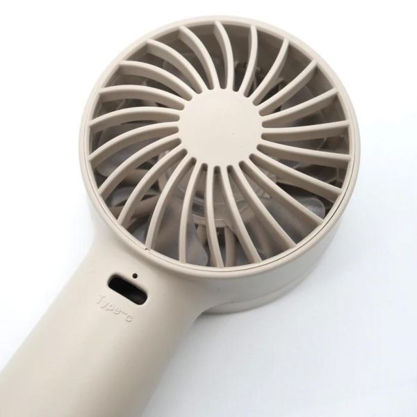 強風迷你手持風扇-米 
