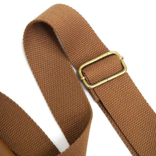 貓耳牛皮肩背包-小-茶 