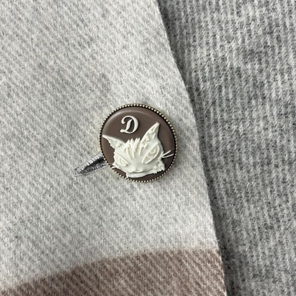 灰白格子大披肩 