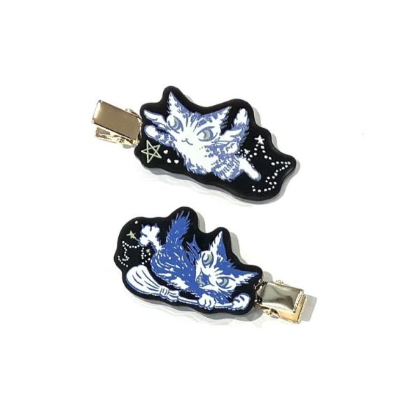 髮夾2件組-天使惡魔 