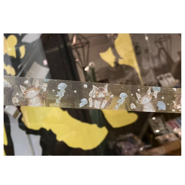 透明底色膠帶(防水)-滿月 