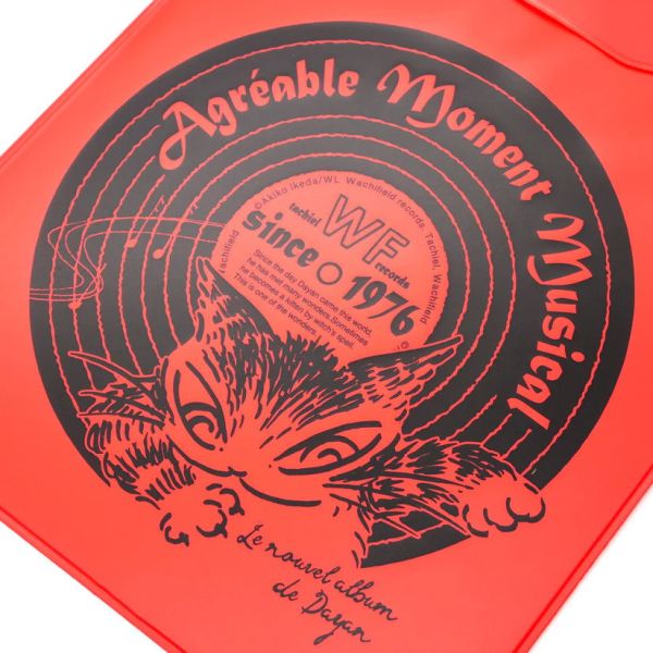 A5扁平收納夾-唱片-紅 