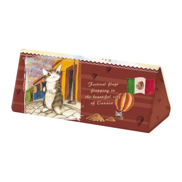 三角眼鏡盒與拭鏡布組-墨西哥 