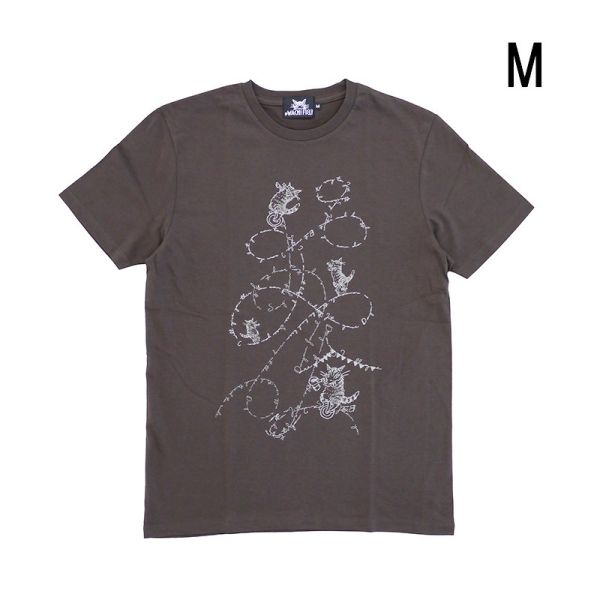 短袖T恤-獨輪車-巧克力-M 