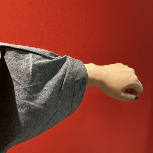 8分袖口袋長衫-F 