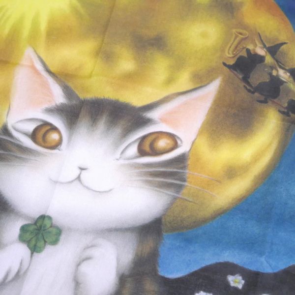 手帕/領巾/頭巾-滿月夜 