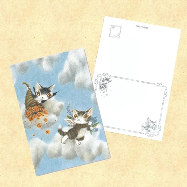 明信片-A-BABY﹑花 