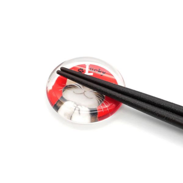 玻璃筷座-好運貓 