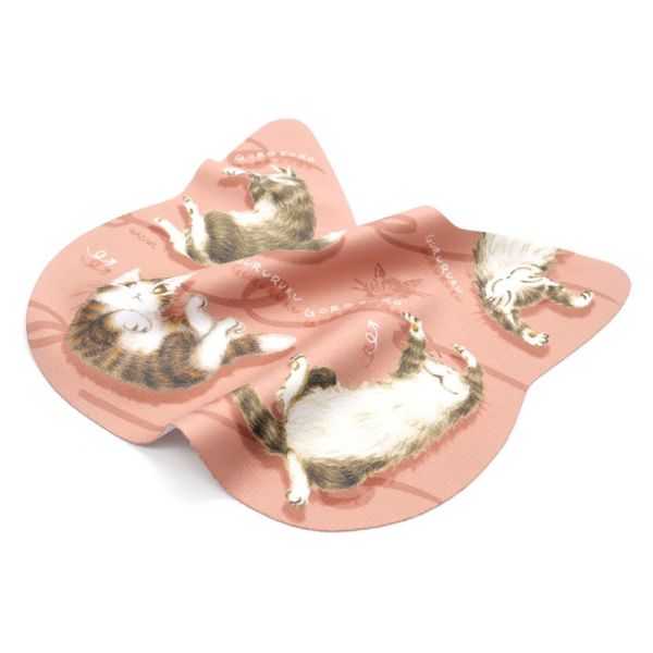 貓型2WAY拭鏡布-滾來滾去 