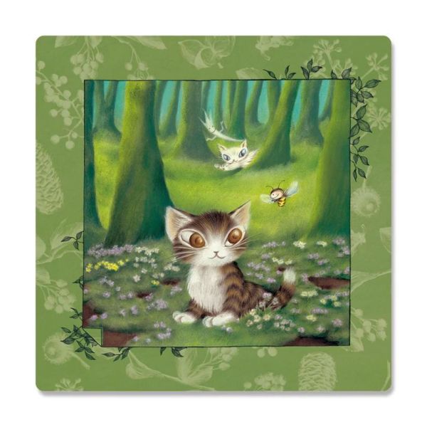吸水手帕-森林小貓 