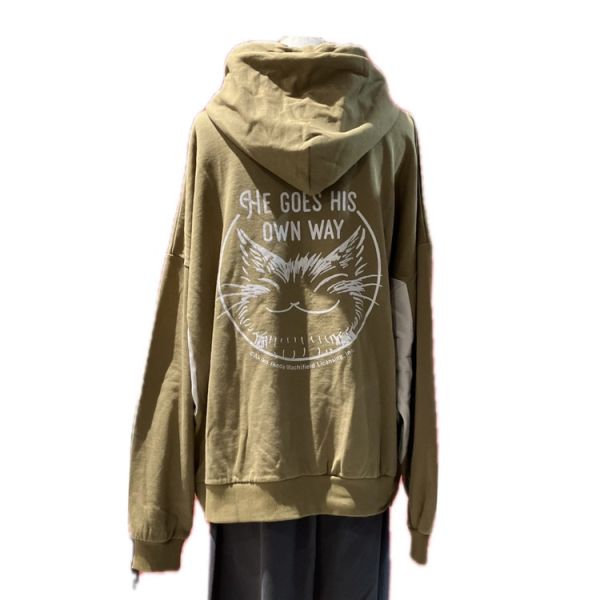 大笑臉寬版連帽衣-F 