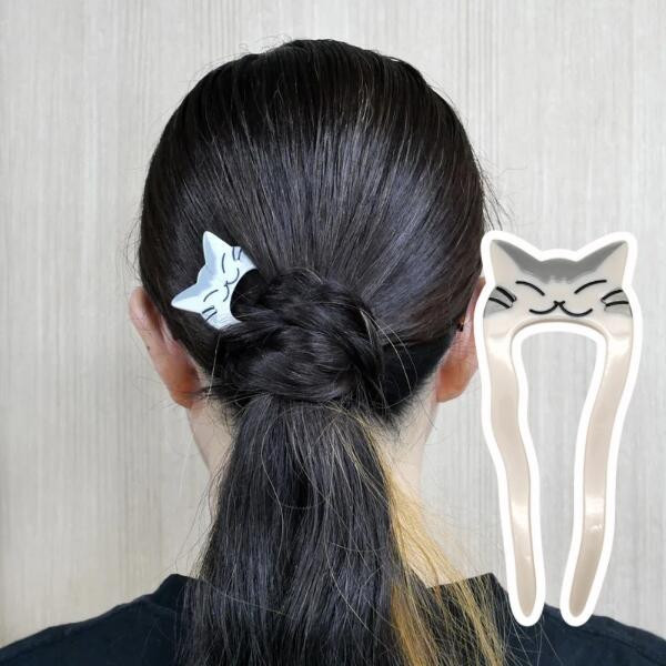 笑臉壓克力髮簪 