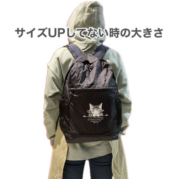 迷你小背包裡的可伸展後背包 