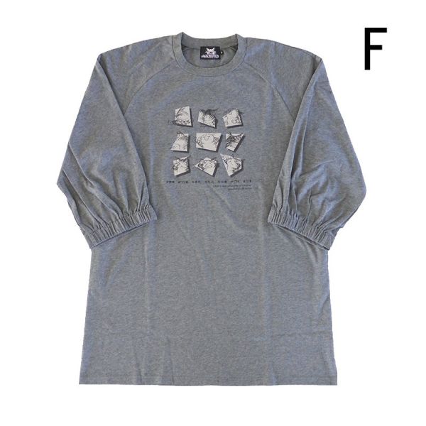 8分袖口袋長衫-F 