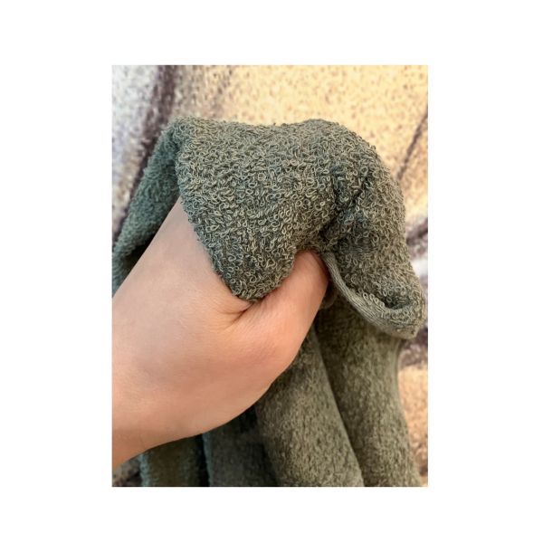 抗菌防臭長毛巾-墨綠 