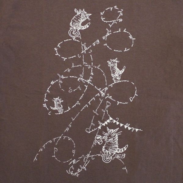 短袖T恤-獨輪車-巧克力-M 