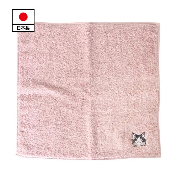 刺繡手帕-桃包-肉球 