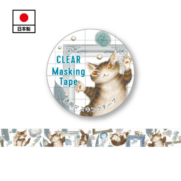 透明底色膠帶(防水)-滿月 