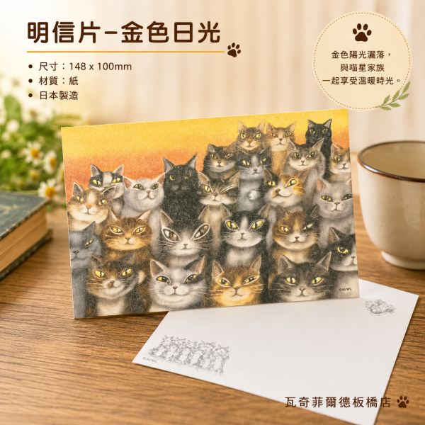 明信片-金色日光 