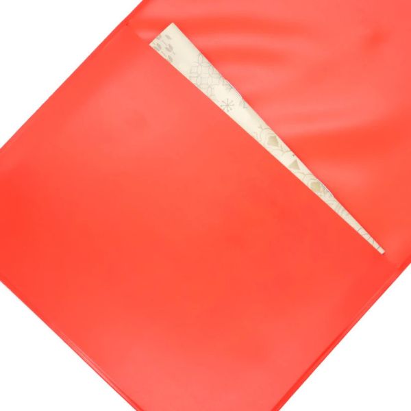 A5扁平收納夾-唱片-紅 