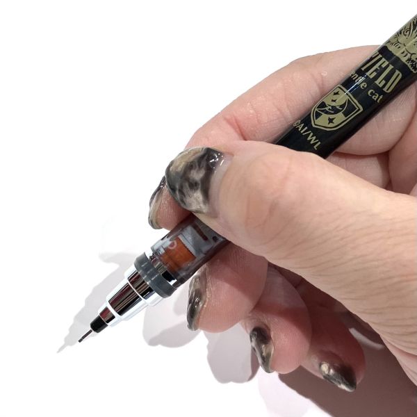 筆芯自動旋轉型自動鉛筆-日月(黑) 