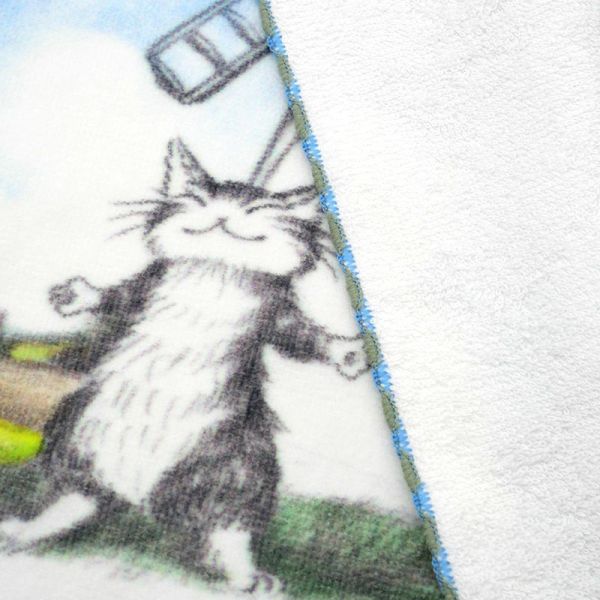 花邊彩色小手帕-水車 