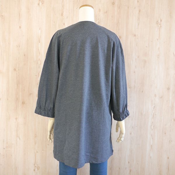 8分袖口袋長衫-M 