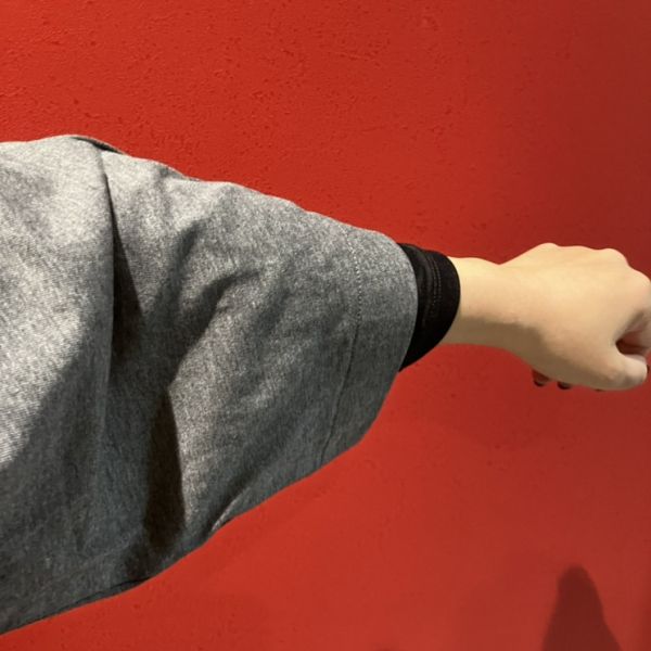 8分袖口袋長衫-M 