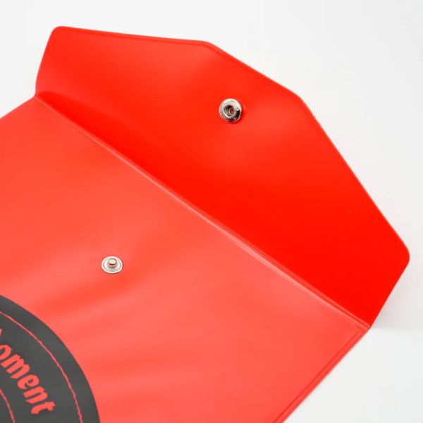 A5扁平收納夾-唱片-紅 