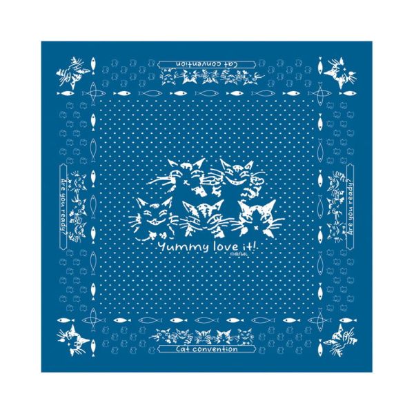 手帕/領巾/頭巾-藍 