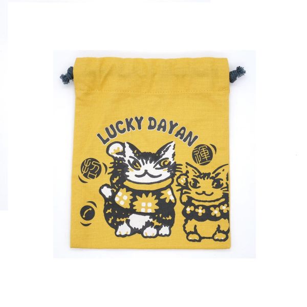 招運束口袋-黃-達洋 