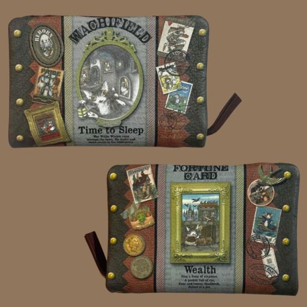 幸運牛皮對摺短夾 