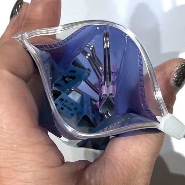 鐵夾子6入組-藍色的街 