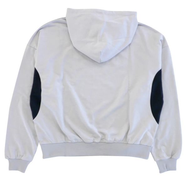 寬版型連帽長袖上衣-F 