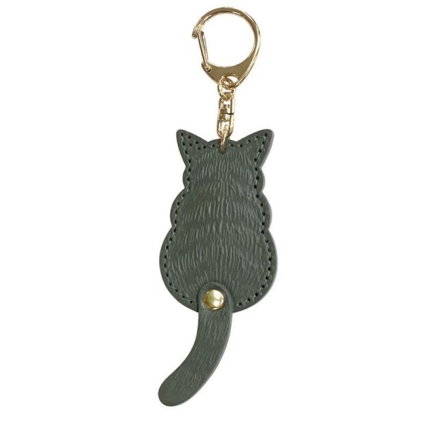 粉彩尾巴鑰匙圈-橄欖綠 