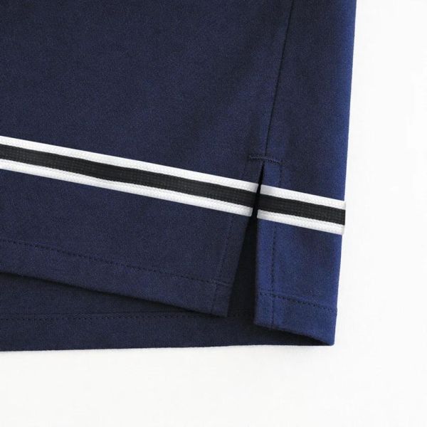 麻混套頭上衣-F-海軍藍 