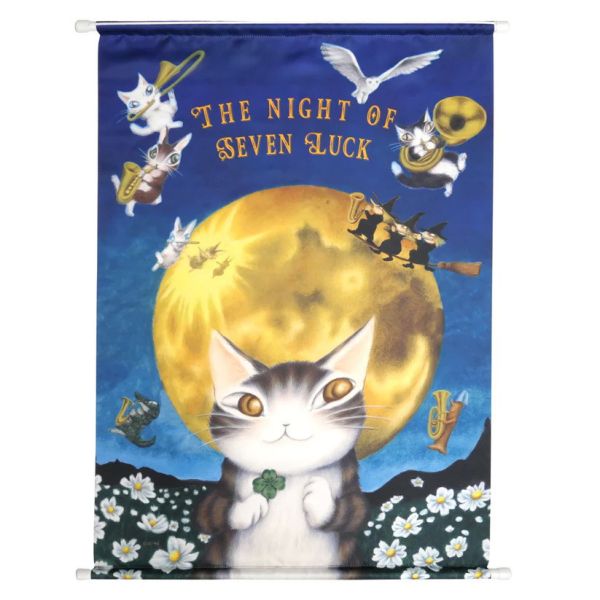 藝術布掛畫-滿月夜 