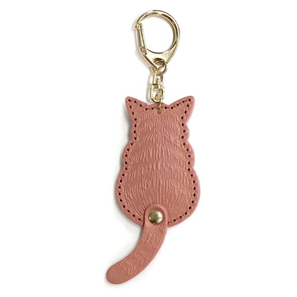 粉彩尾巴鑰匙圈-粉紅 