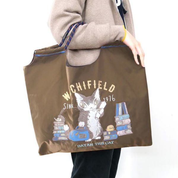 刺繡多特包-深棕-旅人小達洋 