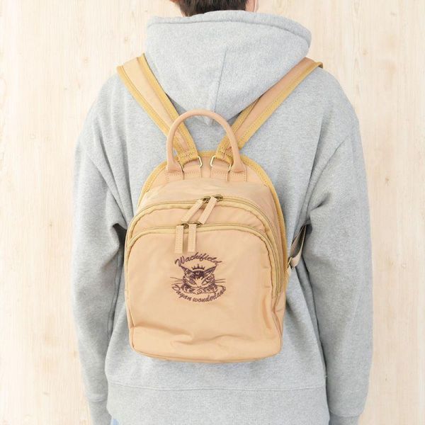 皇冠迷你後背包-棕色 