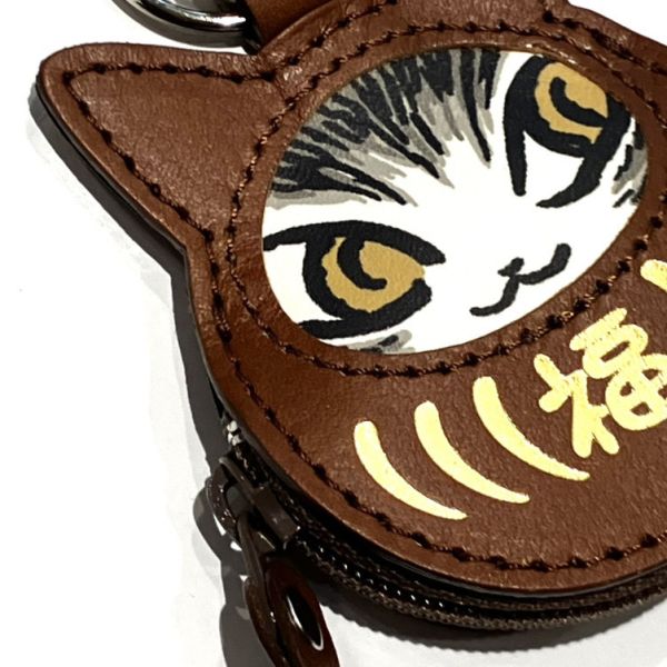 福福-零錢包鑰匙圈-棕 