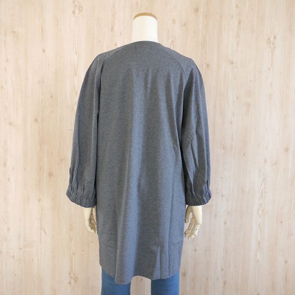 8分袖口袋長衫-F 