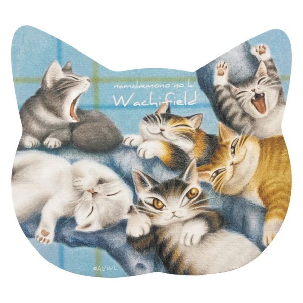 貓型2WAY拭鏡布-貓懶樹 