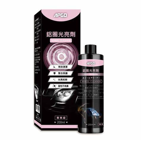 【車品社空力 】APGO 鋁圈光亮劑 300ml 贈噴頭 輪框清潔 去除鐵粉、頑固髒污 輪框保養 