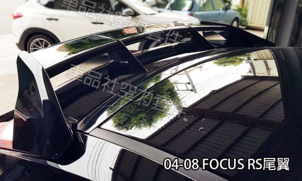 【車品社空力 】FORD 05-09年 FOCUS 5D RS尾翼 素材 不含運 