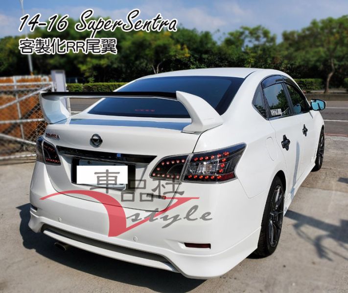 【車品社空力】 NISSAN 14-16年 SENTRA 客製化R-R款尾翼  (原廠雙色烤漆完工價) 